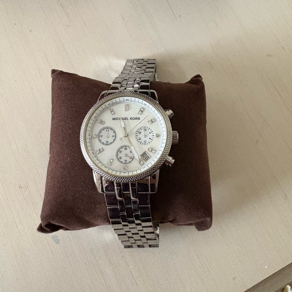 Michael Kors Silver Chronograph Watch